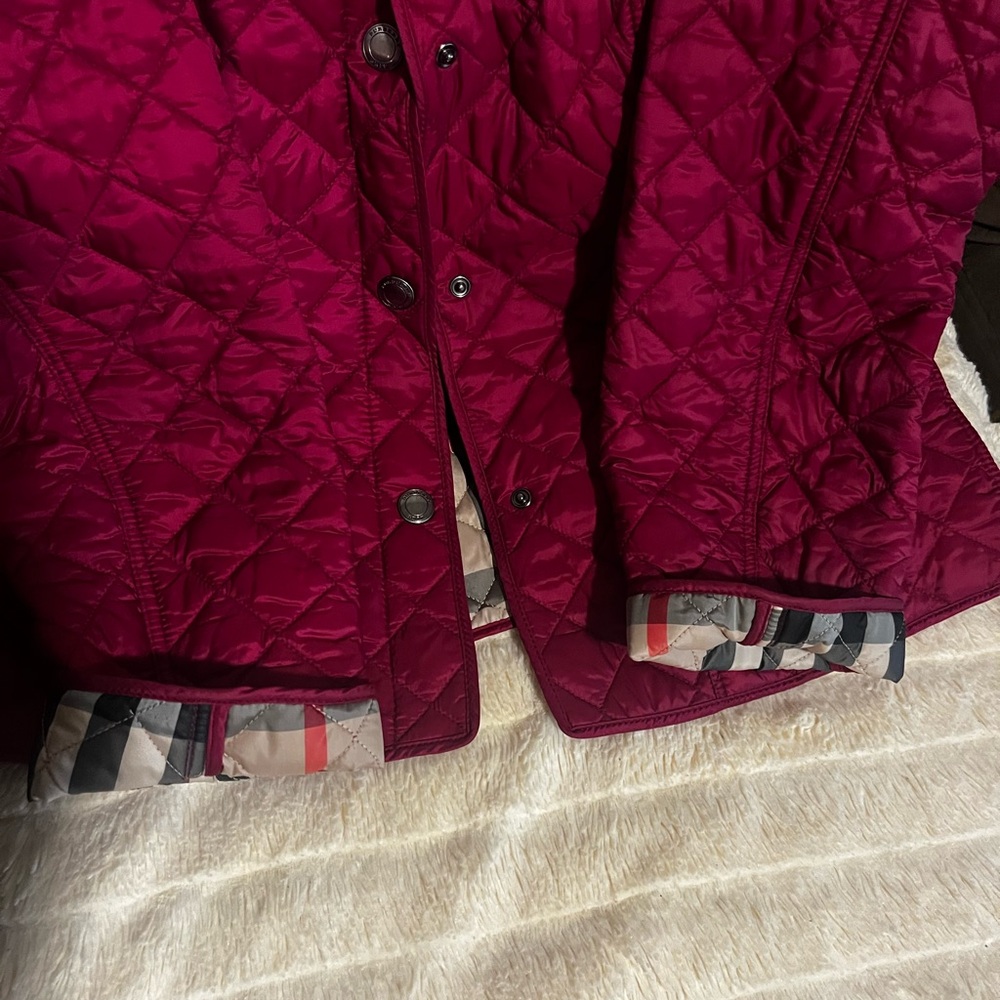 Burberry Brit Red Quilted Jacket - Picture 14 of 16